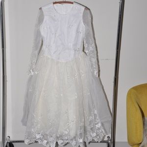 Young Girl’s Handmade Communion Dress